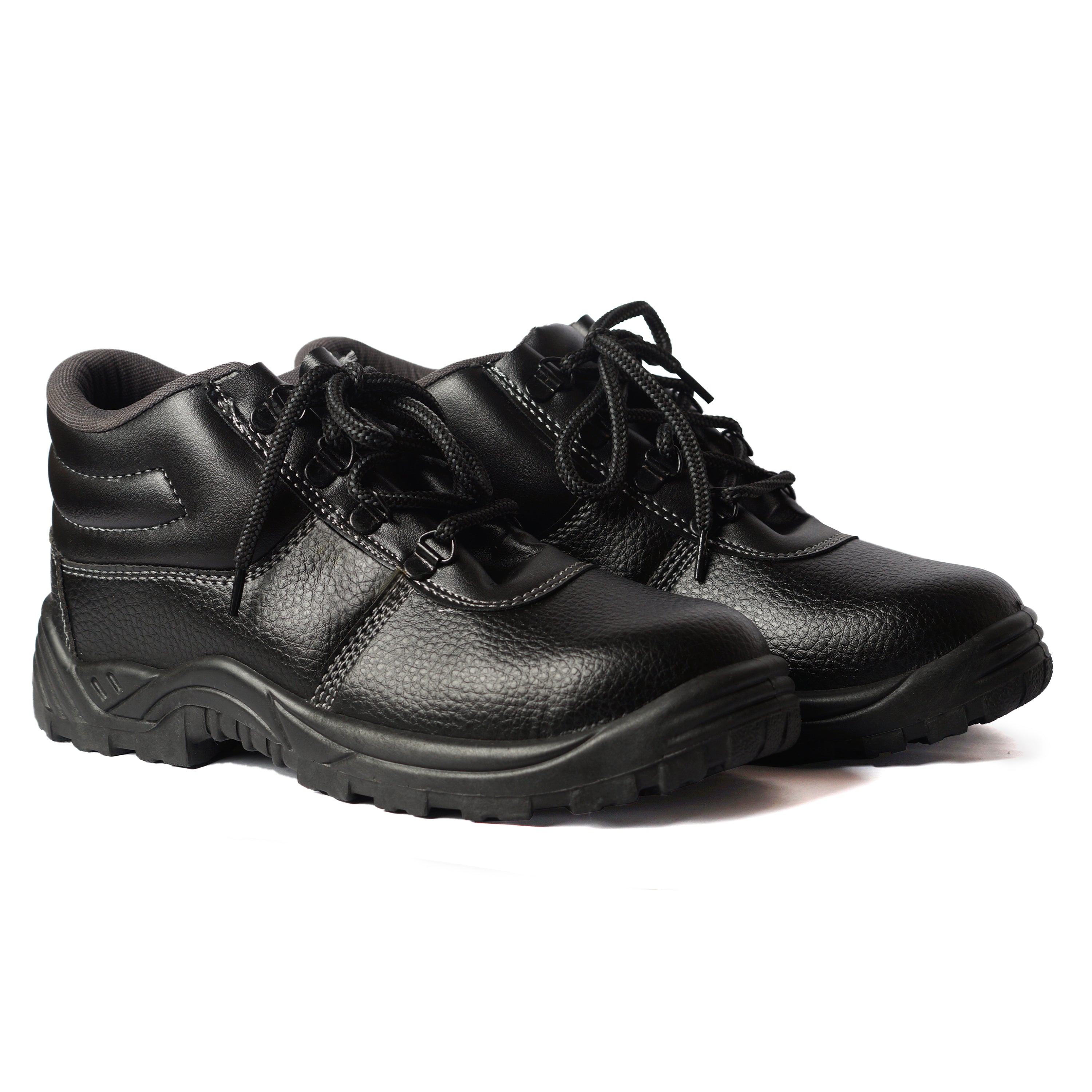 All black safety store shoes