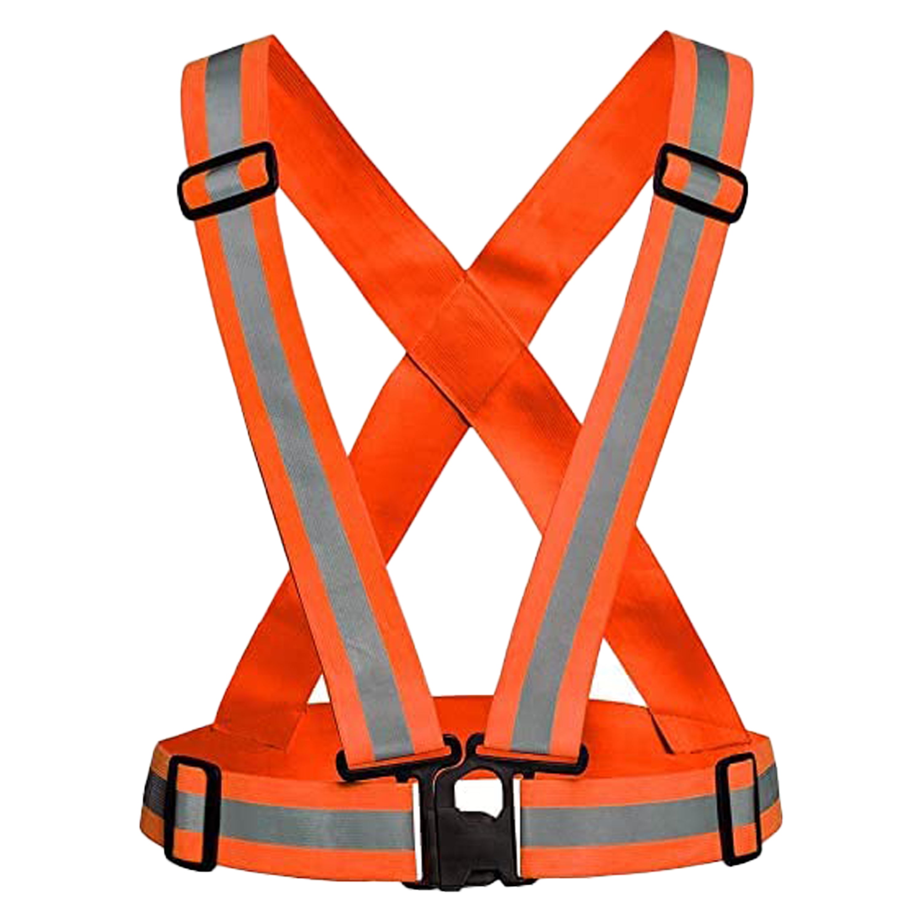 Buy High Visibility Orange Reflective Safety Cross Vest at Best Prices –  Robustt