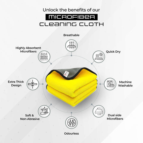 Robustt Multipurpose Microfiber Cleaning Towel Cloth 800 GSM