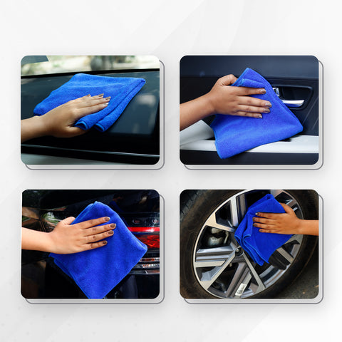 Robustt Microfiber Cloth 40x40 cms - 350 GSM Thick Lint