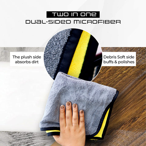 Robustt Multipurpose Microfiber Cleaning Towel Cloth 800 GSM