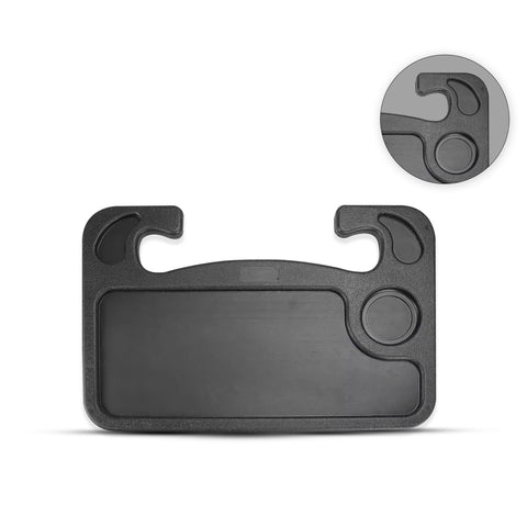 Robustt Car Steering Tray | Black | ABS Material | Easy Installation | High Quality | Versatile  Use for holding food, drinks, laptops, and more