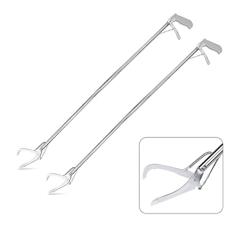 Robustt Long Arm Stainless Steel Heavy Duty Snake Picker / Catcher Tool  with Fixed Length Body (45 Inch)