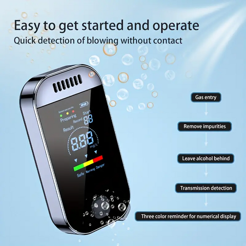 Robustt Portable & Advance Alcohol Testing Machine, Digital Display Color Screen, Non- Contact Breath Analyzer Alcohol Meter (Model-4)