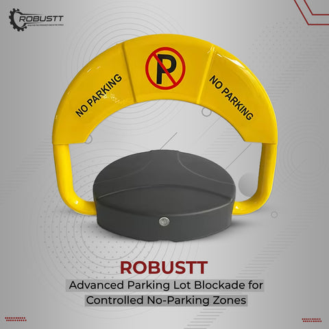 Robustt Parking Lock | Private Car Parking Lock | Easy To Use | High Quality | 180° Anti-Collision Technology | Remote Control Parking Lock