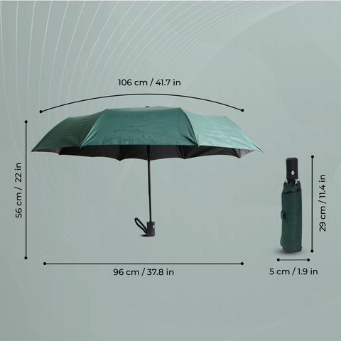 Robustt Wind Resistant Waterproof Umbrella (Dark Green)