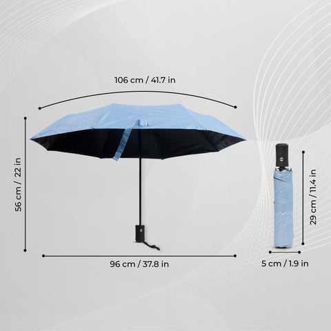 Robustt Wind Resistant Waterproof Umbrella (Sky Blue)