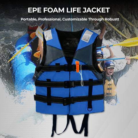 Robustt Life Jackets | Premium EPE Foam | High Buoyancy | Lightweight and Quick Dry | Adjustable Fitting | High Grade Buckle | Perfect for any water activity