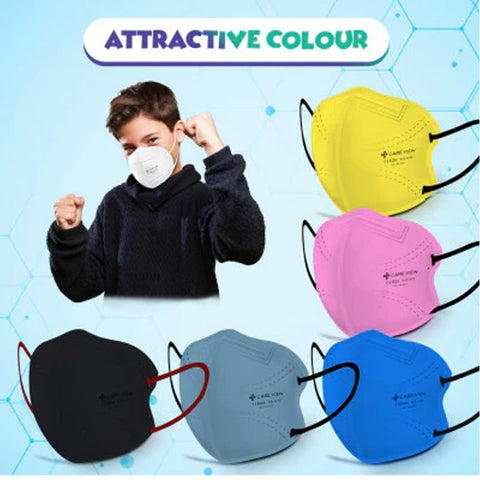 Careview Kids N95 Face Mask | 5 Layered Filtration with Comfortable Ear Loops