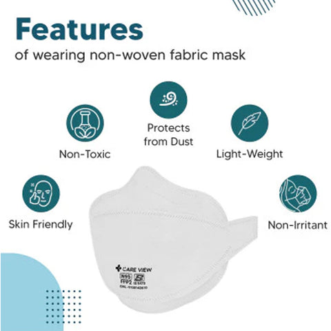 Careview N95 Anti Pollution Fender Mask, 6 Layered Filtration with Zero Fogging on Spectacles