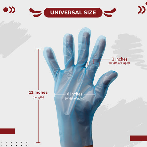 Embossed Disposable Gloves Blue Pack of 200