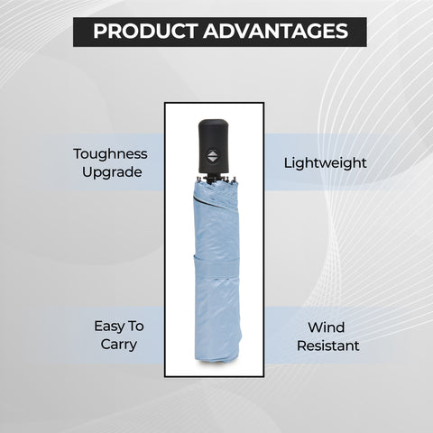 Robustt Wind Resistant Waterproof Umbrella (Sky Blue)