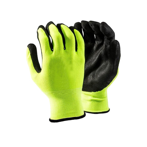 Robustt Nylon Nitrile Coated Industrial Safety Hand Gloves Anti-Cut, Cut Resistant, Heat Resistant, Industrial Use, For Finger and Hand Protection