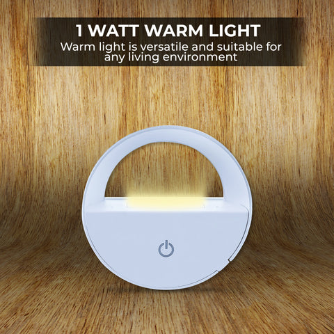 Robustt Sensor Light | Round Shape | Premium LED | Warm Light | ABS Material | Automatic On / Off | Night Light for Bedroom | Smart Light Sensor