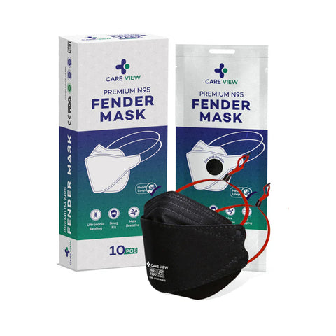 Careview N95 Anti Pollution Fender Mask, 6 Layered Filtration with Zero Fogging on Spectacles