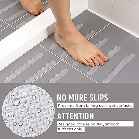 Robustt Anti-Slip Tape Patches for Bathroom – Waterproof Anti-Skid Grip, Soft PEVA material, Peel & Stick Grip Tape, Stair Tape Anti-Slip for Wet Surfaces