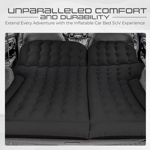 Robustt SUV Car Inflatable Bed (Incl. 2 Air Pillow & Air Pump) - Black