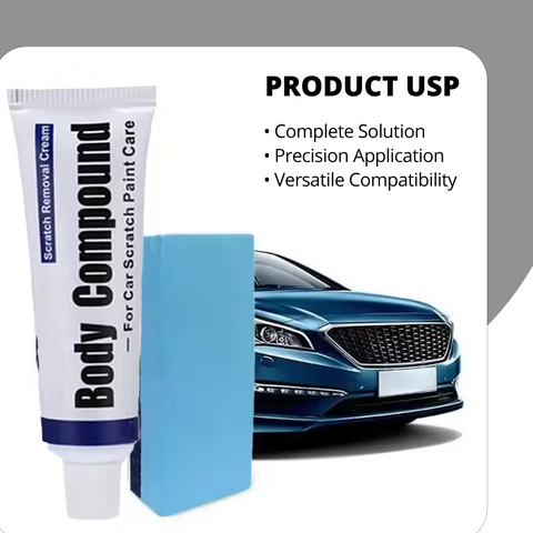 Robustt Car Scratch Repair Wax | High Quality Car Scratch Remover | Fix Deep Scratches & Polish | Easy To Use | Removes Water Spots & Paint Swirls