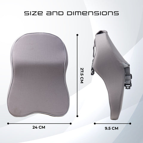 Robustt Car Neck Pillow - Grey