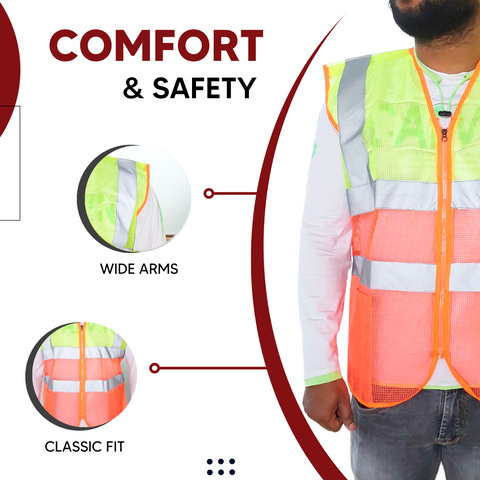 Buy Safety Reflective Jackets Online Dual Color Robustt