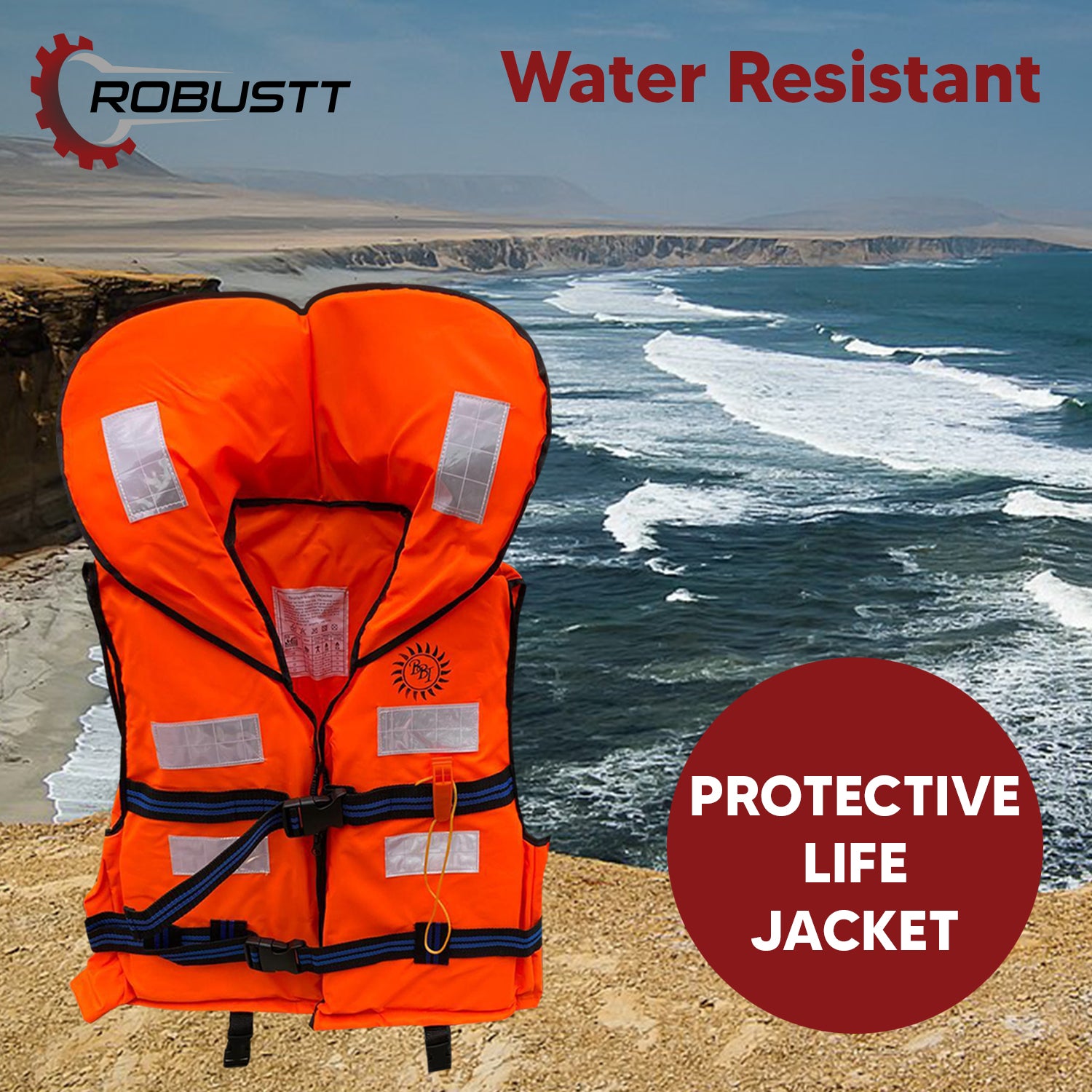 Buy Life Jacket for Swimming, Boating, Floating Online at Best Prices –  Robustt
