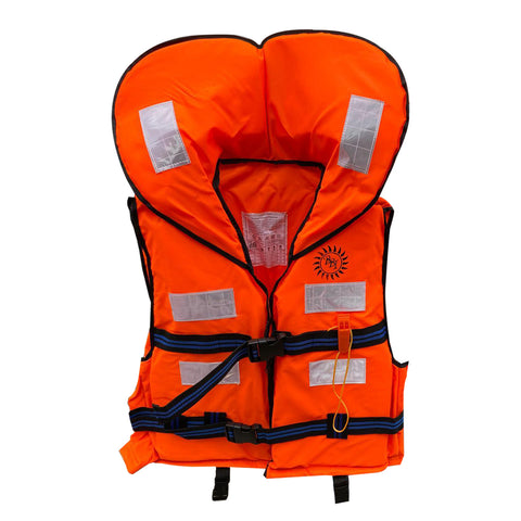Robustt Life Jacket Polyster Fabric with EPE Foam for Adult Safety Jacket Along with Whistle for Swimming, Boating, Floating Weight Capacity Upto 125 Kg