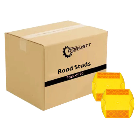 Robustt Road Reflector, Plastic ABS Road Stud