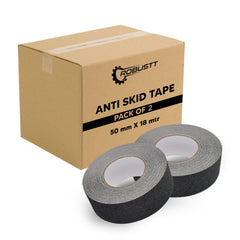 Robustt Anti Skid/AntiSlip 18mtr(guaranteed) X50mm (Pack of 1) Mulitcolor  Fall Resistant with PET Material and Solvent Acrylic Adhesive Tape for