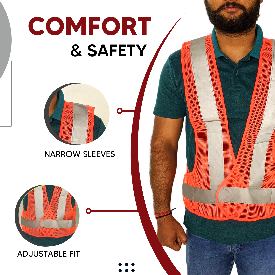 Orange Safety Jacket at Rs 45 | Safety Jacket in Navi Mumbai | ID:  14633866148