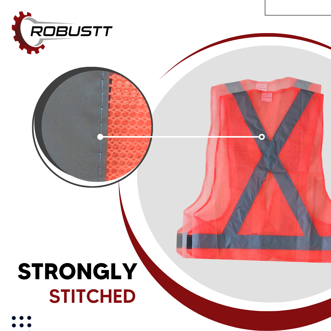 Buy Ladwa Reflective Strips Jacket for Reflective Safety Polyster Orange  (Pack of 2) Online in India at Best Prices